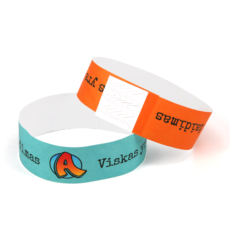 Custom MIFARE Classic 1K RFID NFC Disposable Paper Wristband for Event Access Control